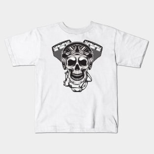 Skull Biker Kids T-Shirt